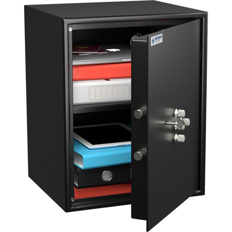 Coffre fort de sécurité - Serrure clé et combinaison mécanique - HARTMANN HT60
