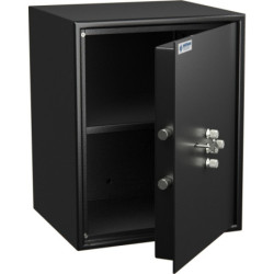 Coffre fort de sécurité - Serrure clé et combinaison mécanique - HARTMANN HT60 - coffre ouvert