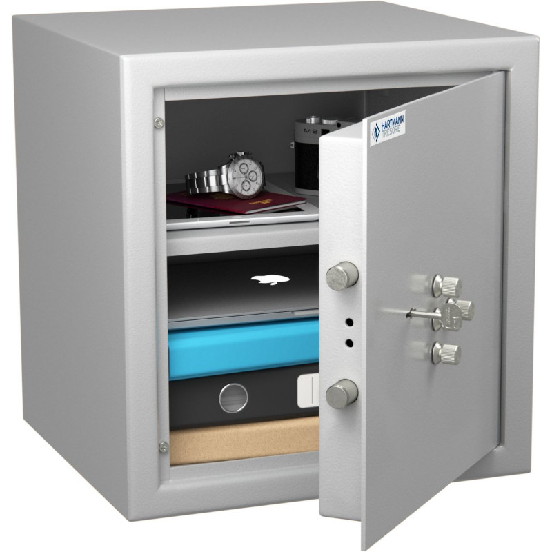 Coffre de sécurité anti-feu - Serrure à clés + combinaison mécanique - HARTMANN MB40 G2