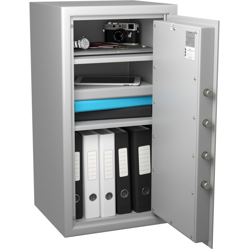 Coffre de sécurité anti-feu - Serrure à clé + combinaison 4 tubes compteurs - HARTMANN MB80 G2