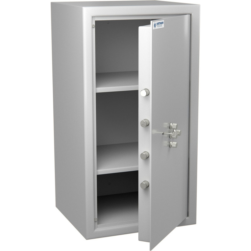 Coffre de sécurité anti-feu - Serrure à clé + combinaison 4 tubes compteurs - HARTMANN MB80 G2