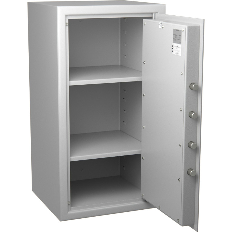 Coffre de sécurité anti-feu - Serrure à clé + combinaison 4 tubes compteurs - HARTMANN MB80 G2