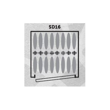 Armoire à fusils Infac Sentinel SD16 – 16 armes dont 8 avec lunette Armoire à fusils Infac Sentinel SD16 – 16 armes dont 8 avec lunette