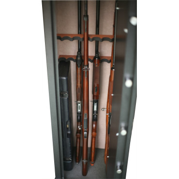 Armoire à fusils Infac Sentinel SD16 – 16 armes dont 8 avec lunette Armoire à fusils Infac Sentinel SD16 – 16 armes dont 8 avec lunette