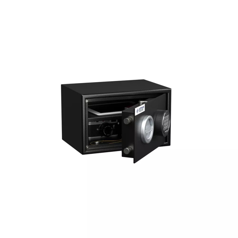 Coffre fort de sécurité - Serrure électronique - HARTMANN HT15-N4 - coffre entrouvert