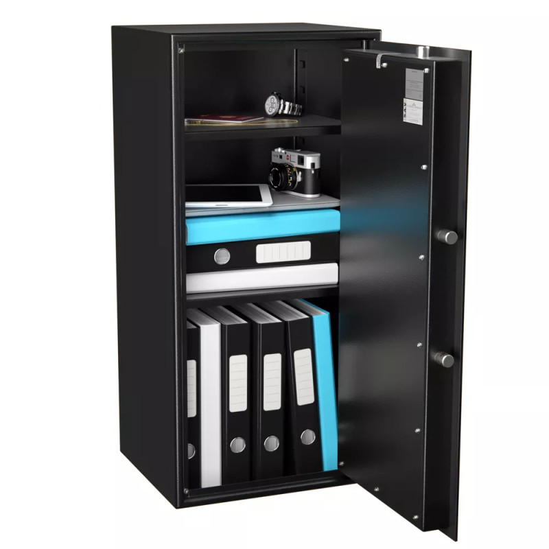 Coffre fort de sécurité - Serrure à clés - HARTMANN HT135 N1/S1 - coffre ouvert