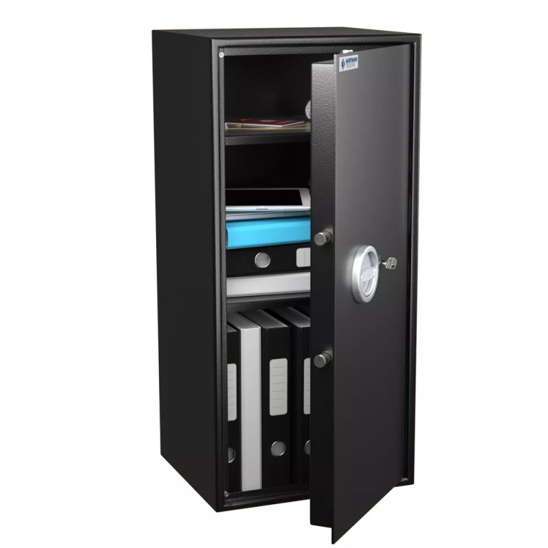 Coffre fort de sécurité - Serrure à clés - HARTMANN HT135 N1/S1 - coffre ouvert