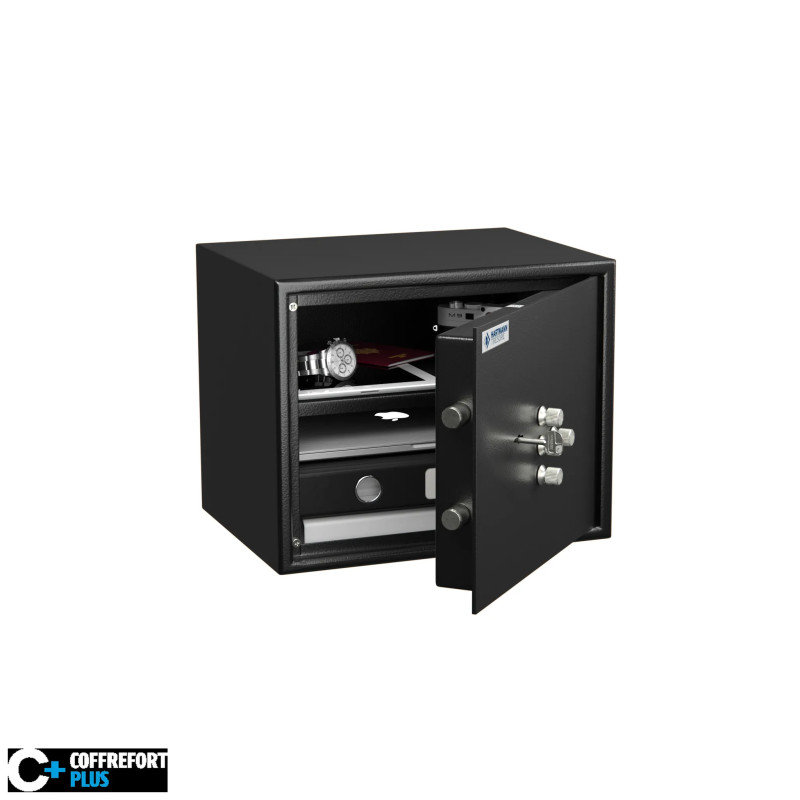 Coffre fort de sécurité - Serrure à clés + mécanique - HARTMANN HT30 N2