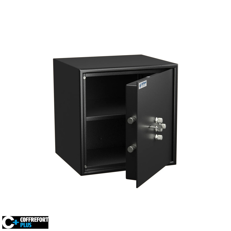 Coffre fort de sécurité - Serrure à clé 4 tubes compteurs - HARTMANN HT50-N2