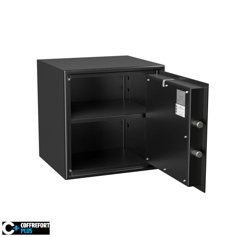 Coffre fort de sécurité - Serrure à clé 4 tubes compteurs - HARTMANN HT50-N2