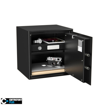 Coffre fort de sécurité - Serrure à clé 4 tubes compteurs - HARTMANN HT50-N2