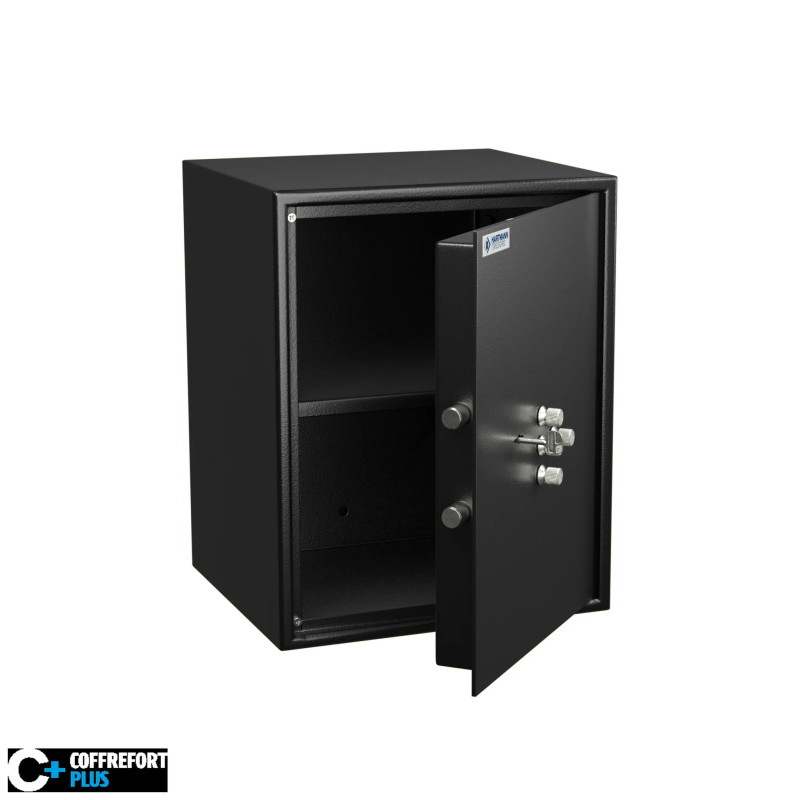 Coffre fort de sécurité - Serrure clé et combinaison mécanique - HARTMANN HT60