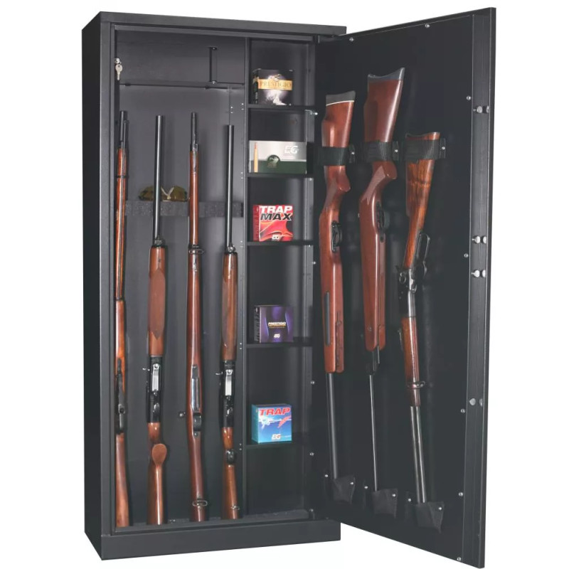 Armoire à fusils Fortify Delta 15 – 15 fusils avec coffre intérieur