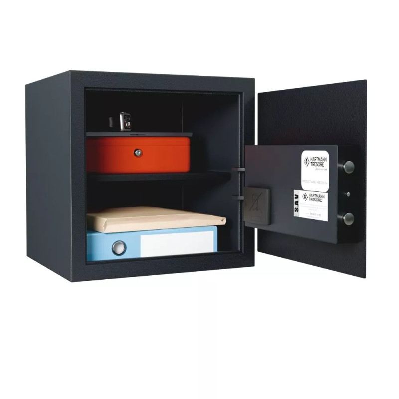 Coffre fort de sécurité HES 50 Serrure Electronique + clé d'ugence
