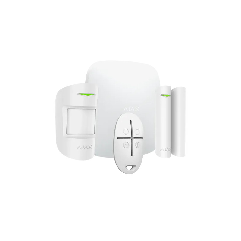 Kit d'alarme sans fil Ethernet et GPRS - AJAX Hub (blanc)
