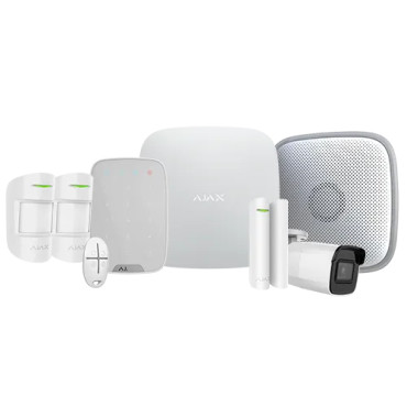 Kit d'alarme sans fil complet avec caméra IP tube - AJAX Hub