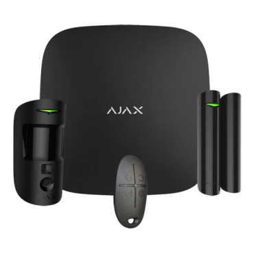 Kit d'alarme sans fil photo-vérification Ethernet et 2G - AJAX Hub 2 (noir)
