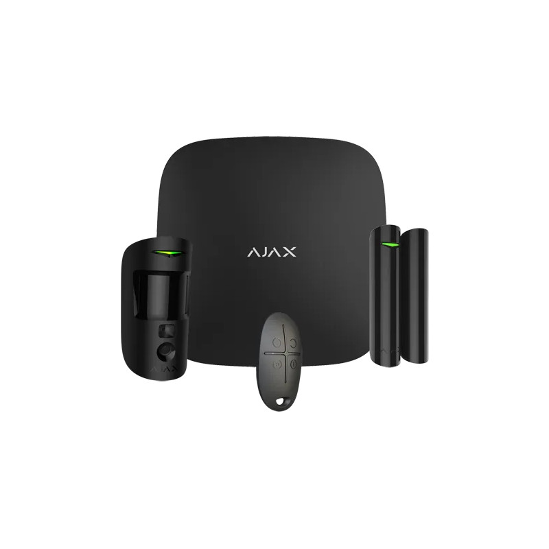 Kit d'alarme sans fil photo-vérification Ethernet et 2G - AJAX Hub 2 (noir) Kit d'alarme sans fil photo-vérification Ethernet et 2G - AJAX Hub 2 (noir)