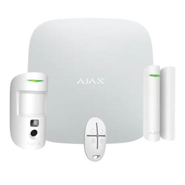 Kit d'alarme sans fil photo-vérification - AJAX Hub 2 (blanc)