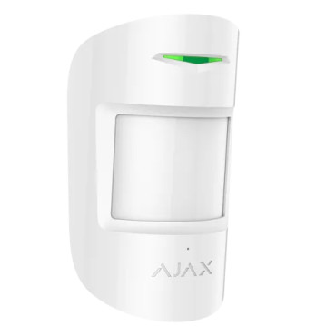 Détecteur de mouvement et de bris de vitre Grade 2 - AJAX CombiProtect (blanc)