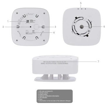 Détecteur de monoxyde de carbone batteries 10 ans - AJAX FireProtect 2 CO SB (blanc) Détecteur de monoxyde de carbone batteries 10 ans - AJAX FireProtect 2 CO SB (blanc)