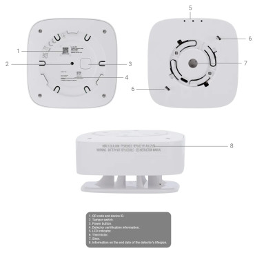 Détecteur de chaleur sans fil à piles remplaçables - AJAX FireProtect 2 H RB (blanc) Détecteur de chaleur sans fil à piles remplaçables - AJAX FireProtect 2 H RB (blanc)