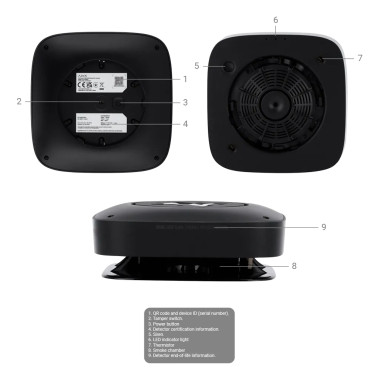 Détecteur de fumée batterie scellée 10 ans - AJAX FireProtect 2 HS SB (noir) Détecteur de fumée batterie scellée 10 ans - AJAX FireProtect 2 HS SB (noir)