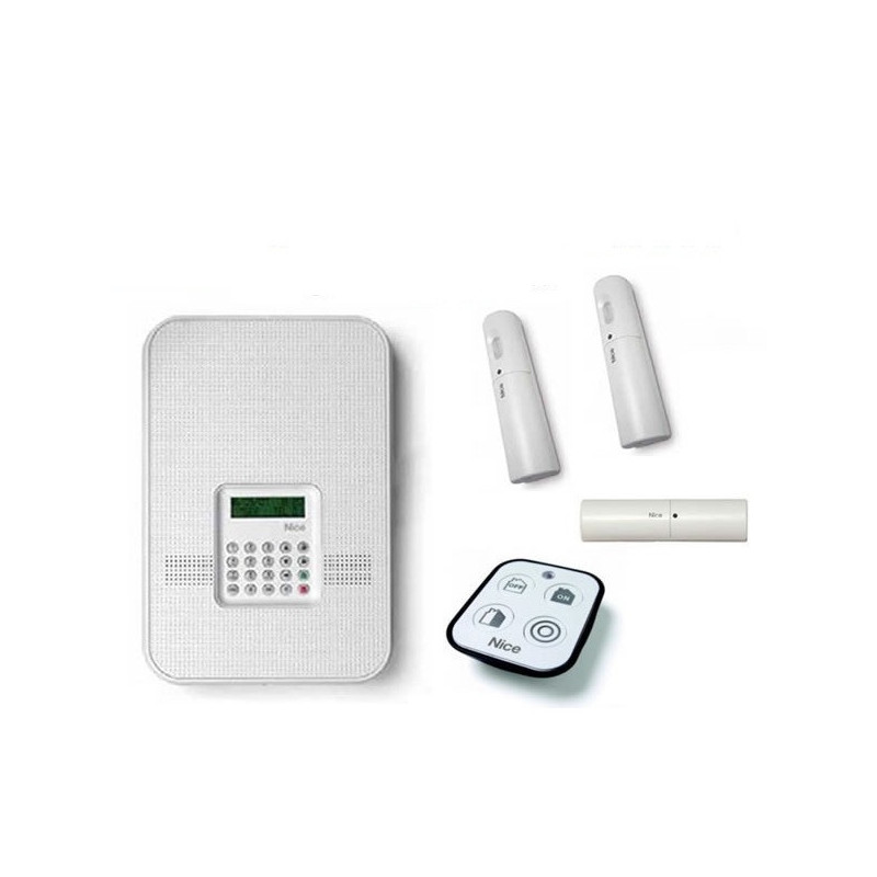 Alarme maison pour 2 ou 3 pièces - KIT NICE - Sans Fil - RTC