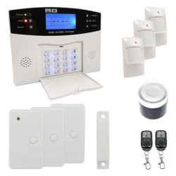 Alarme maison sans-fil et filaire avec transmetteur GSM EMATRONIC-AL01