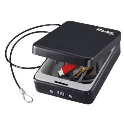  Petit Coffre-fort-Combinaison- Avec Câble-MASTERLOCK- P005CEURBLKHRO