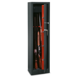 Armoire 5 fusils + coffret interne - Serrure à clé - TECHNOMAX TCH/5  