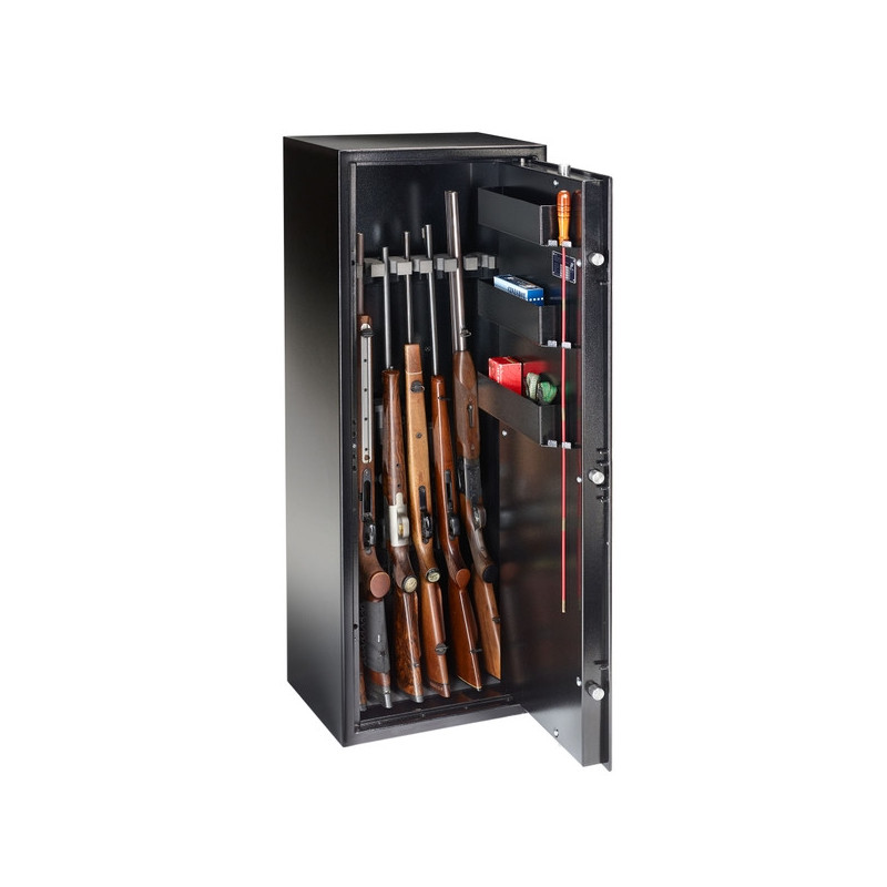 Armoire 7 fusils + Coffret interne - Serrure à clé - Ranger N7S - BURG WÄCHTER 