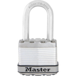  Cadenas Haute Sécurité-A Clé-Acier Laminé-Extérieur-Anse M-MASTERLOCK-M1EURDLFCC 