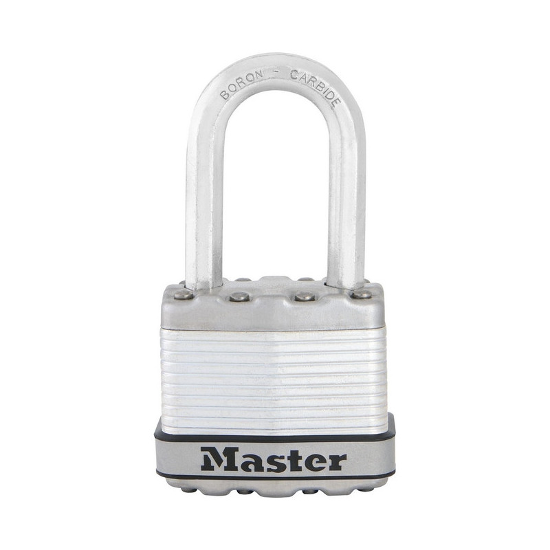 Cadenas Haute Sécurité-A Clé-Acier Laminé-Extérieur-Anse M-MASTERLOCK-M1EURDLFCC 