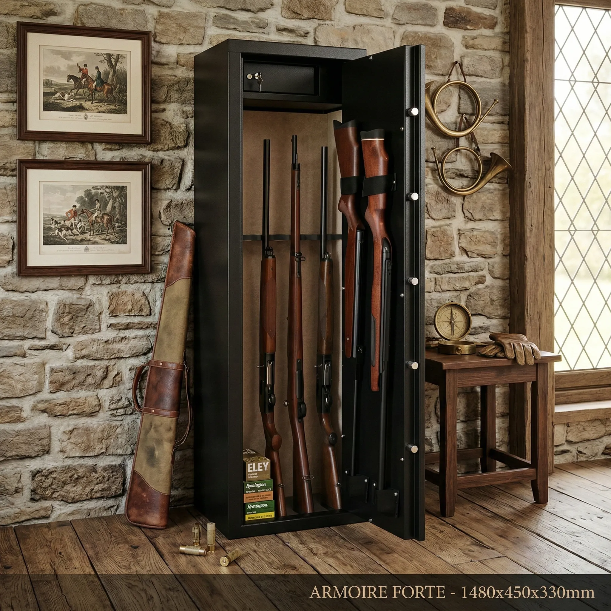 Armoire à fusils Infac Sentinel SD10 en situation