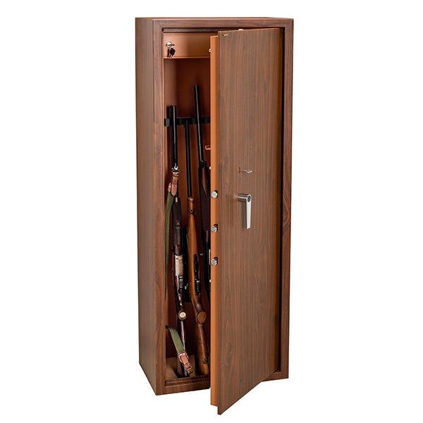 Armoire 10 fusils + coffret interne - Serrure à clé - TECHNOMAX TCL/10